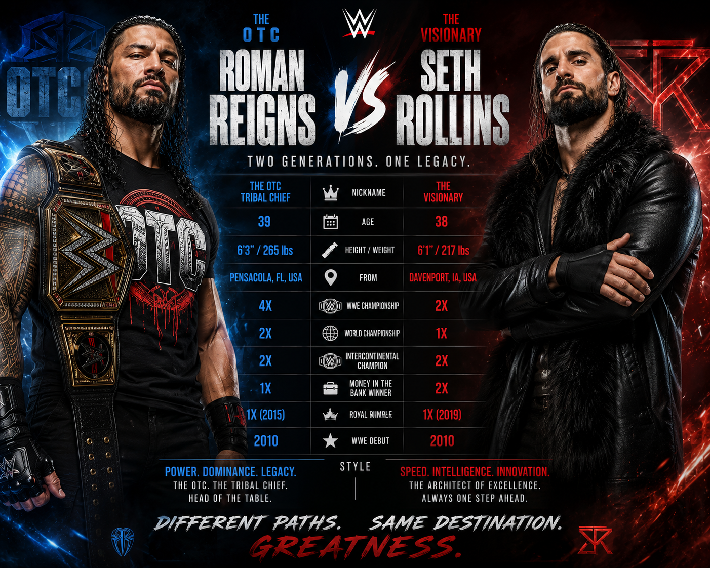 Roman Reigns vs Seth Rollins: Net Worth Comparison 2026 — WWE Earnings, Career Wealth, Endorsements, Investments and the Financial Legacy of Two Shield Brothers